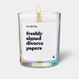 Smells like freshly signed divorce papers