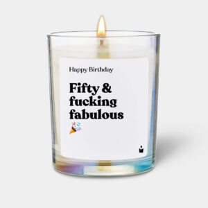 Fifty & fucking fabulous 🎉 - Flowery